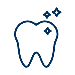 綺麗な歯のアイコン